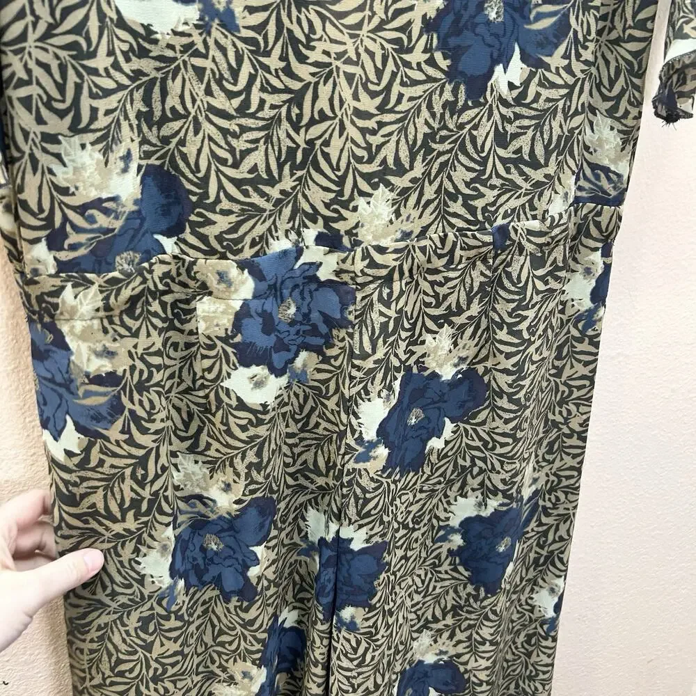 Free People Flowy Fairy Jumpsuit Sz Small‎  Fringe Boho Cottage Earthy Whimsical